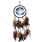 Wolf Head Dream Catcher Art Accessories Crafts Portable Home Decor Wall Hanging