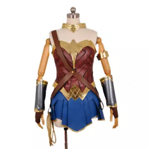 Diana Prince Wonder Woman Cosplay Costume Suit Women's Uniform Outfits Halloween - Picture 1 of 20