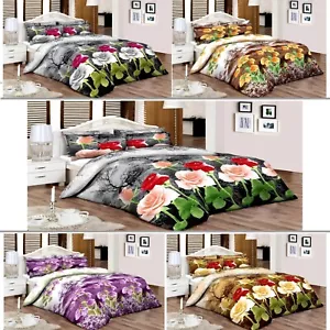 Luxury 100% Egyptian Cotton Floral Duvet Cover Sets/Quilt Cover Sets All Sizes - Picture 1 of 8