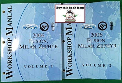 2006 Ford Fusion Mercury Monterey Lincoln Zephyr Shop conjunto manual de serviço de reparo - Imagem 1 de 3