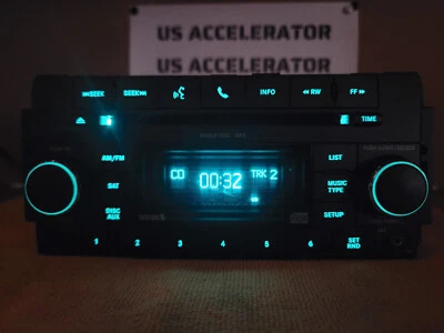 07-14 Dodge Chrysler Jeep Reproductor de CD MP3 RADIO SIRIUS UConnect Bluetooth AUX RES Foto 1 de 4