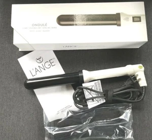 L'Ange Ondule 32mm Tourmaline Curling Wand White w/ Gloves - Picture 1 of 6