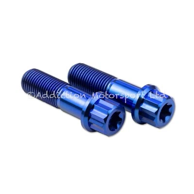 2x Tornillos de pellizco basculante de titanio azul para Ducati 1098R Foto 1 de 4