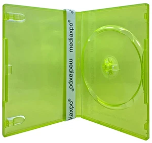 STANDARD Clear Green Color Single DVD Cases Lot - Picture 1 of 3
