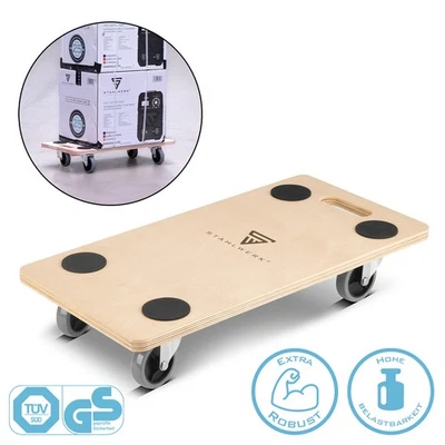 STAHLWERK Rollwagen bis 250 kg 58x29 cm Transportwagen Rollbrett Transportroller - Bild 1 von 4