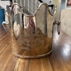 Il Mulino New York French Wine Champagne Ice Bucket Brass India Crest Silver
