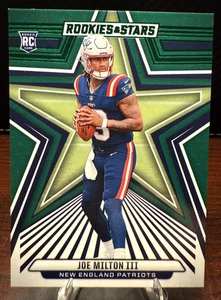 Joe Milton III Green Parallel Rookie Card-2024 Panini Rookies & Stars Patriots - Picture 1 of 2