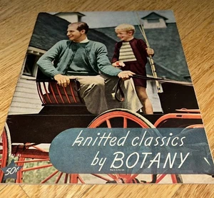 1944 KNITTED CLASSICS by BOTANY 62 Pages BOTANY WORSTED MILLS Passaic New Jersey - Picture 1 of 17