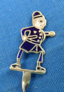 1880's Palmer Cox Brownie Police Officer Antique Sterling Silver Souvenir Spoon - Picture 1 of 4