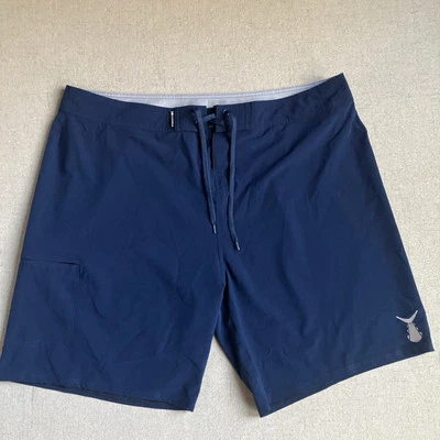 Men’s Tuna Skin 42 Board Shorts Navy Swim Fish Beach - Image 1 of 4
