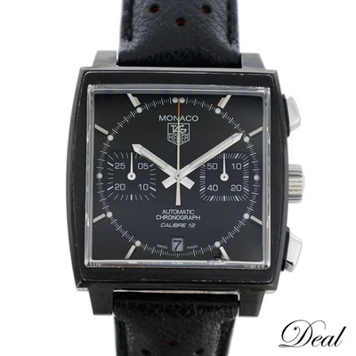 Reloj TAG Heuer Monaco Cronógrafo Calibre 12 CAW211M Edición ACM Acero Negro Foto 1 de 4