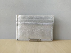 ALLSAINTS Dove Leather Cardholder Worldwide Shipping FTP 9014 - Picture 1 of 11