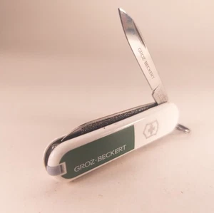 Swiss Army Knife Victorinox 58mm Pocket Knife Classic GROZ BECKERT Green White - Picture 1 of 5