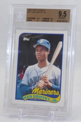 Ken Griffey Jr. 1989 Topps negociado novato BGS 9,5 gema como nueva (9,5, 9, 10) Foto 1 de 2