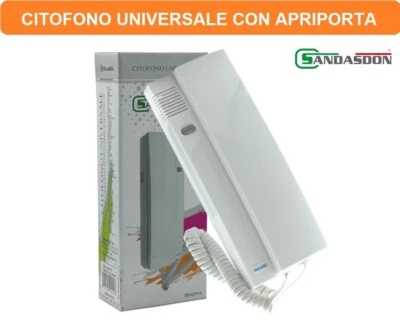 SANSDON CITOFONO UNIVERSALE COMPATIBILE CON COMELIT URMET CON APRIPORTA 4 o 5 FILI