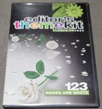 Digital Juice Software Editor's Theme Kit #123 Flower Themes Roses Are White