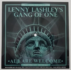Lenny Lashley's Gang Of One All Are Welcome 7" Flexi Vinyl Record 45 RPM Promo - Picture 1 of 1