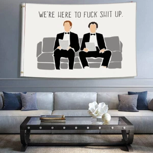 Step Brothers The Interview Flag 3x5 FT Banner College Dorm Frat or Man Cave NEW - Picture 1 of 7