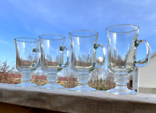 Libbey Glass Irish Coffee Mugs, Commercial Grade, model 5295, Set of 4, Ex Cond