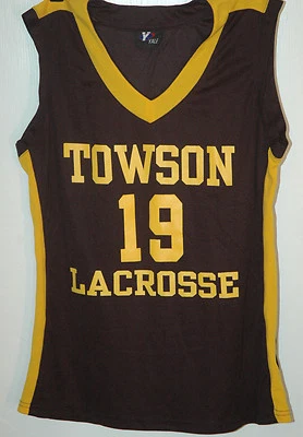 Camiseta deportiva de lacrosse de colección TOWSON UNIVERSITY LADY TIGERS RARA para mujer MARYLAND COLLEGE L Foto 1 de 3
