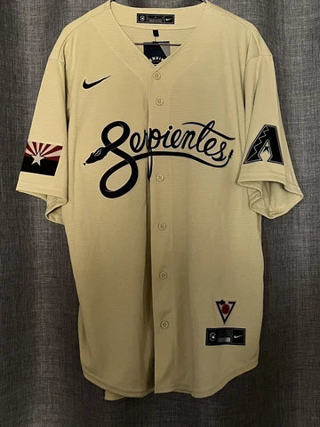 Arizona Diamondbacks Serpientes Nike City Connect Jersey Size Large Brand New Cover