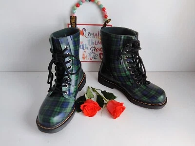 Dr. Martens Drench Wellington Festival Rain Wellies Welly Tartán Bota UK5 EU38 Foto 1 de 4