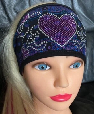 Preciosas diademas Hanky corazón/púrpura/apertura en la espalda/diamantes de imitación ¡las mejores! Foto 1 de 2