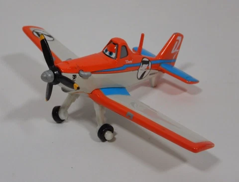 Disney Pixar Planes Dusty Crophopper Diecast Orange White (2) Cover