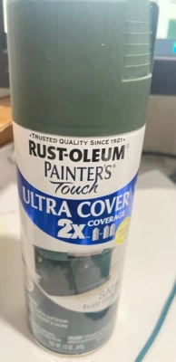 Rust-Oleum 249074 Painter's Touch 2X Ultra Cover Spray Paint Satin Hunt Green(V6 - Image 1 of 4