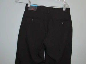 NWT New DOCKERS Boy's Black Pants Size 12 Reg Khaki Flat Front 26" Inseam - Picture 1 of 3