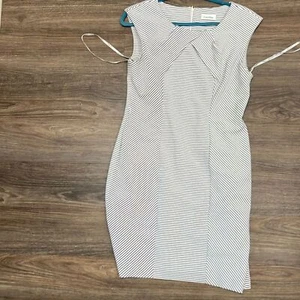 Calvin Klein striped dress/ M-L - Picture 1 of 6