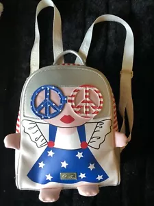 Betsey Johnson kleiner Rucksack rot, weiß & blau - Bild 1 von 7