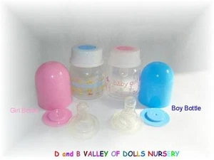  Reborn Doll 2 - 2 oz Girls & Boys Baby Bottles ~ REBORN DOLL SUPPLIES - Picture 1 of 1