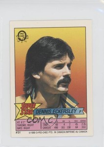 1989 O-Pee-Chee Super Star Sticker Backs Dennis Eckersley Tony Gwynn ( 109) HOF