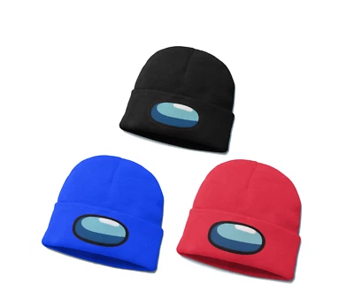 Wintermütze Among US Game Maske Parodie Kostüm Amongus Cosplay Mütze Unisex