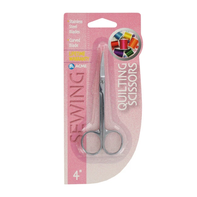 Acme Sewing Quilting Curved Blade Scissors, 4", Stainless Steel, 1-Count - Image 1 of 1