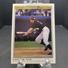 1991 O-Pee-Chee Premier Carlton Fisk #45 HOF Chicago White Soxs