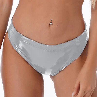 美国女式湿面漆皮内裤内衣中腰内裤舞蹈服 — 第 1/3 张图片