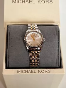 MICHAEL KORS MK4740 Petite Lexington Two-Tone Women's Watch BNWT Gift Box $225 - Picture 1 of 7