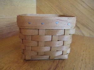 Longaberger Mulberry Booking Basket square rare warm brown *shipping included!* - Picture 1 of 5