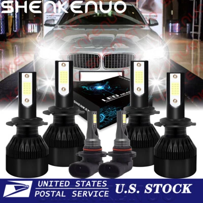 For BMW 525i 530i 2004 2005 2006 2007 Combo LED Headlight Fog Light Bulbs White - Image 1 of 4