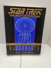 star trek tng blueprints for the Enterprise D open box, but all pages in box
