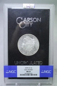 1878-CC $1 Silver Morgan Dollar GSA Holder NGC MS63 #0003 No box & COA - Picture 1 of 4