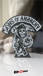 SONS OF ANARCHY   logo   display with memorabilia Beena Studio - Picture 1 of 2