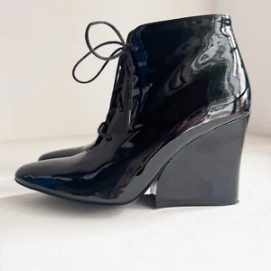Botines Robert Clergerie charol negro con cordones 7 - Imagen 1 de 8