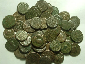 Lot genuine Ancient Roman coins Constantine/Valens/Constantius/Licinius/Constans - Picture 1 of 9