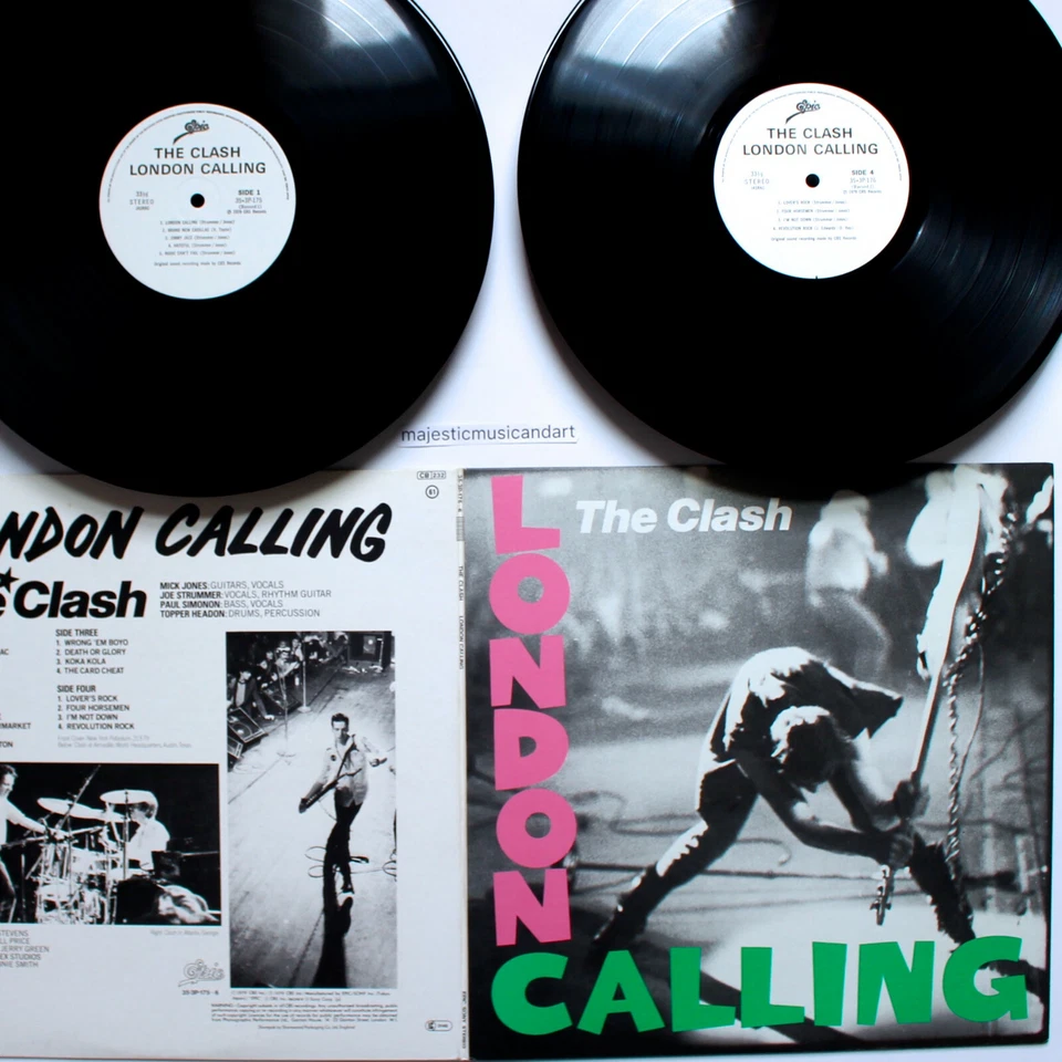RARE ORIGINAL 1979 WHITE LABEL THE CLASH LONDON CALLING VINYL 2 LP NM RARE - Image 1 of 4