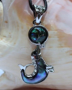 P085 Mejillón nácar Perlas Joya Colgante Collar con cuerda collar cadena - Imagen 1 de 1