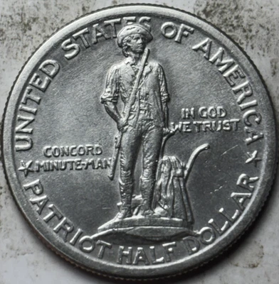 1925 Lexington 50c Commemorative Half Dollar. Attractive AU Details, Cleaned - Image 1 of 2