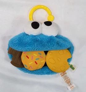 Sesame Street Bright Starts Cookie Monster Baby Plush Activity Toy 2019 - Picture 1 of 6